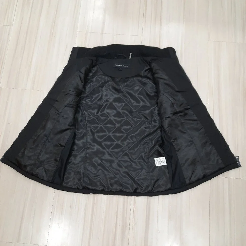 Black quilted winter vest - Andrew Marc brand - Picture 9 of 11